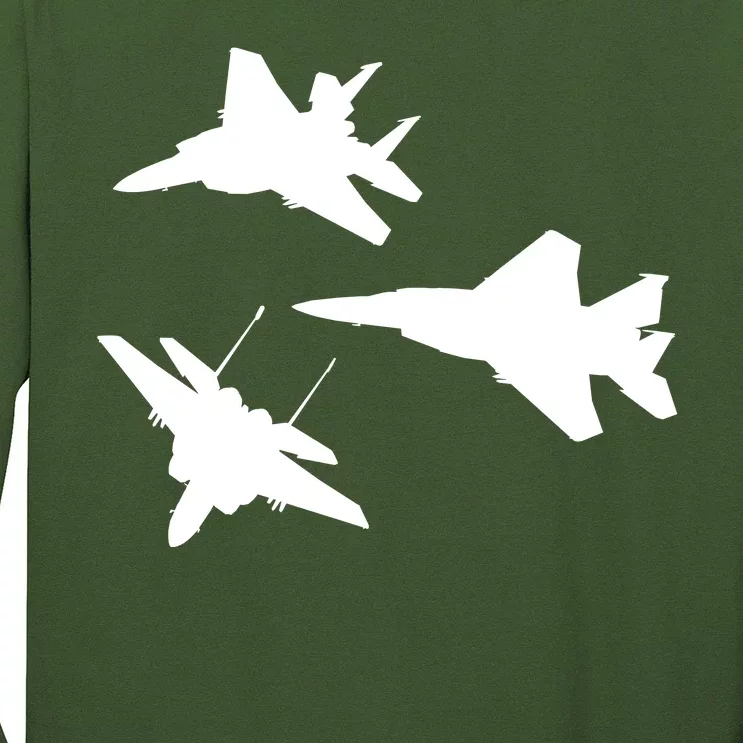 Military Fighter Jets Long Sleeve Shirt