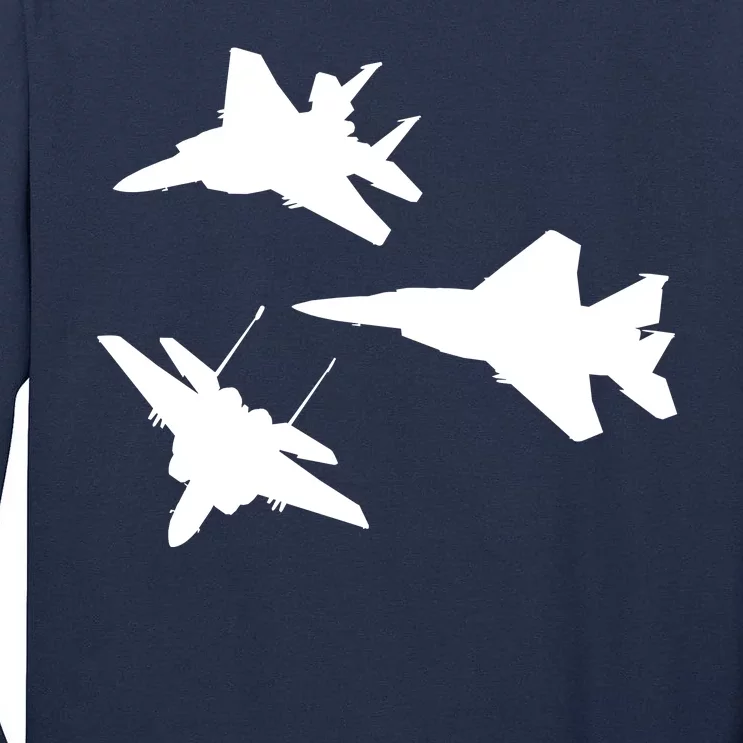 Military Fighter Jets Tall Long Sleeve T-Shirt