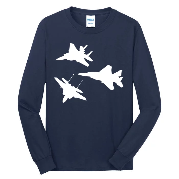 Military Fighter Jets Tall Long Sleeve T-Shirt