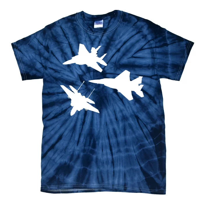 Military Fighter Jets Tie-Dye T-Shirt