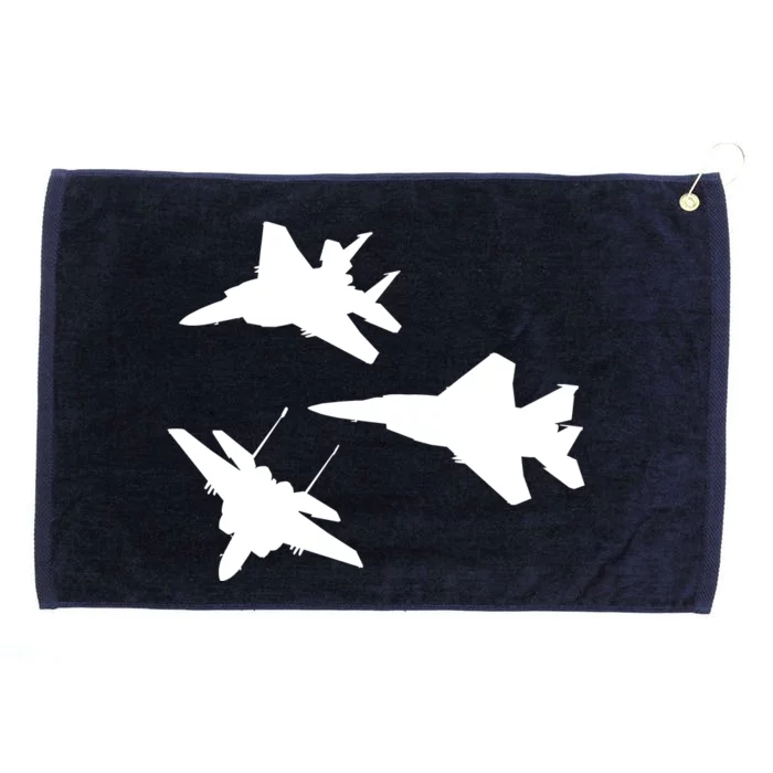 Military Fighter Jets Grommeted Golf Towel