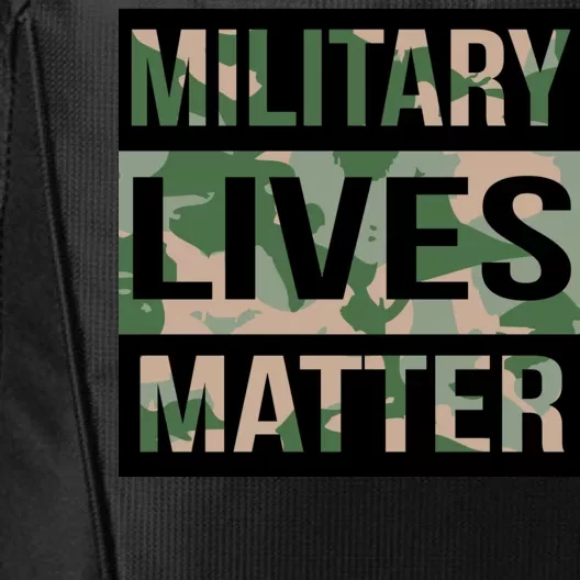 Military Lives Matter City Backpack