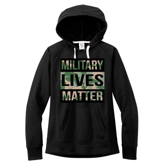 Military Lives Matter Women's Fleece Hoodie