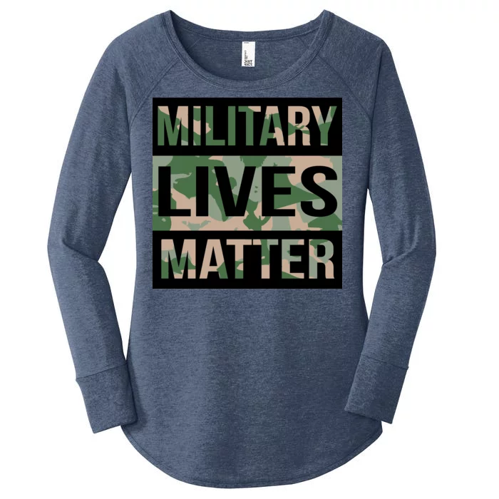 Military Lives Matter Women's Perfect Tri Tunic Long Sleeve Shirt