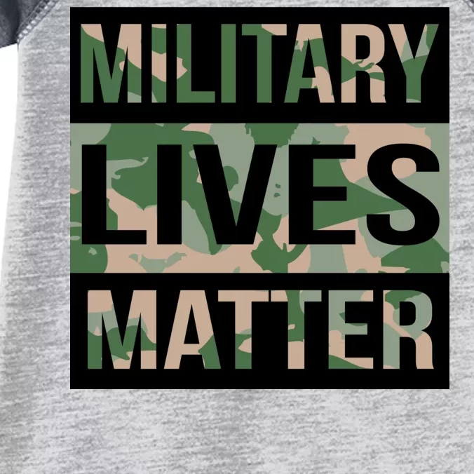 Military Lives Matter Infant Baby Jersey Bodysuit