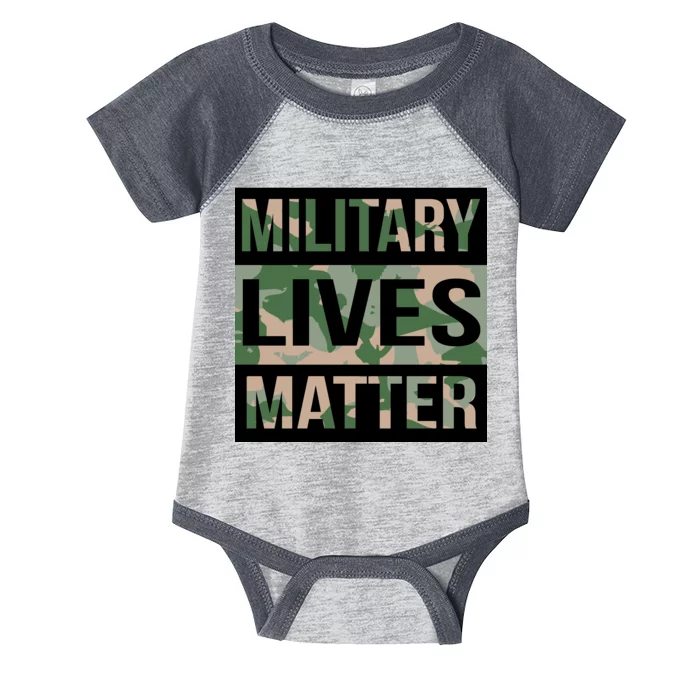 Military Lives Matter Infant Baby Jersey Bodysuit