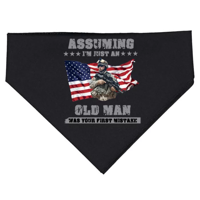 Military man shit USA-Made Doggie Bandana