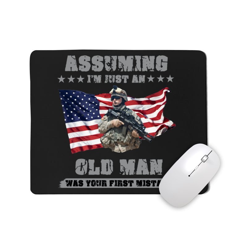 Military man shit Mousepad