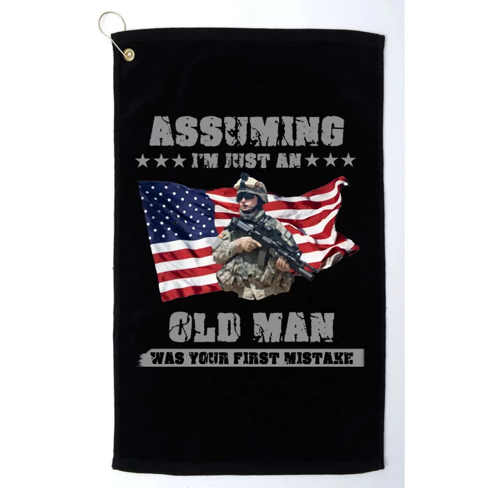 Military man shit Platinum Collection Golf Towel