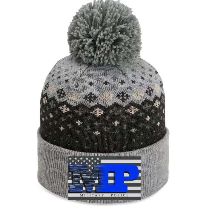 Military Police MP Flag The Baniff Cuffed Pom Beanie