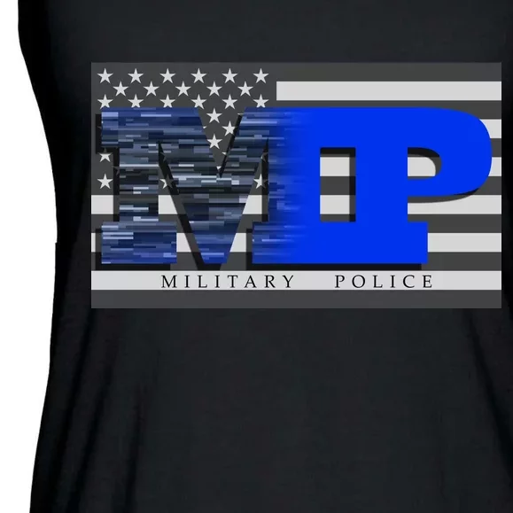 Military Police MP Flag Ladies Essential Flowy Tank