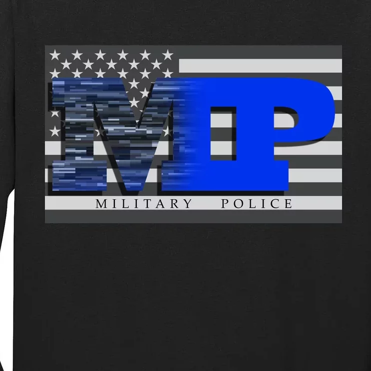 Military Police MP Flag Tall Long Sleeve T-Shirt