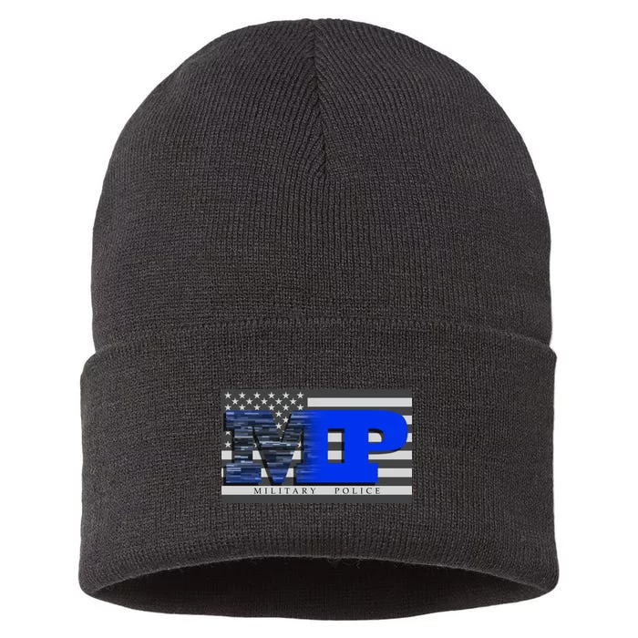 Military Police MP Flag Sustainable Knit Beanie