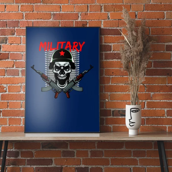 Military Skeleton Poster