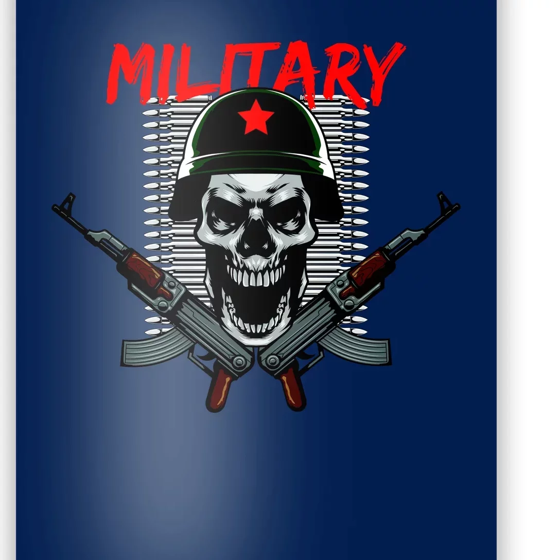 Military Skeleton Poster