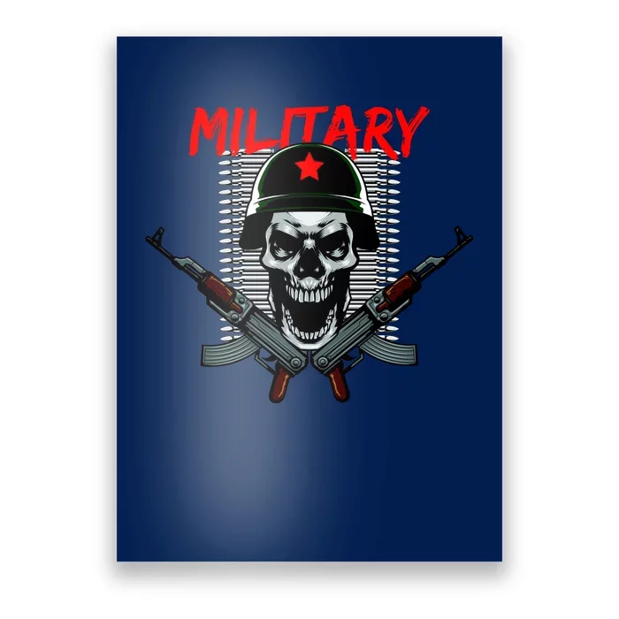 Military Skeleton Poster