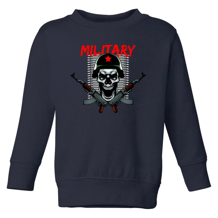 Military Skeleton Toddler Sweatshirt