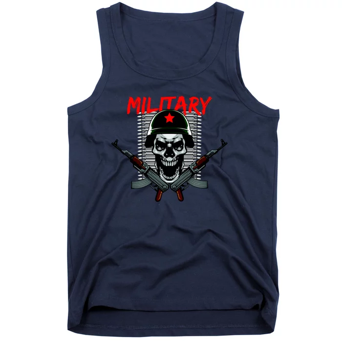 Military Skeleton Tank Top