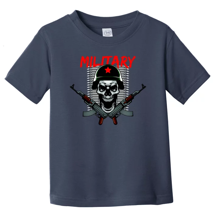 Military Skeleton Toddler T-Shirt