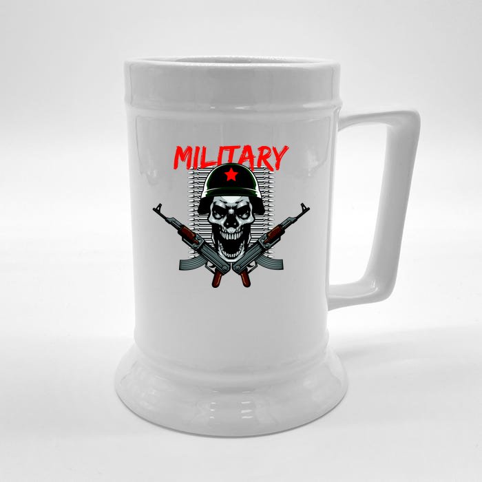 Military Skeleton Front & Back Beer Stein