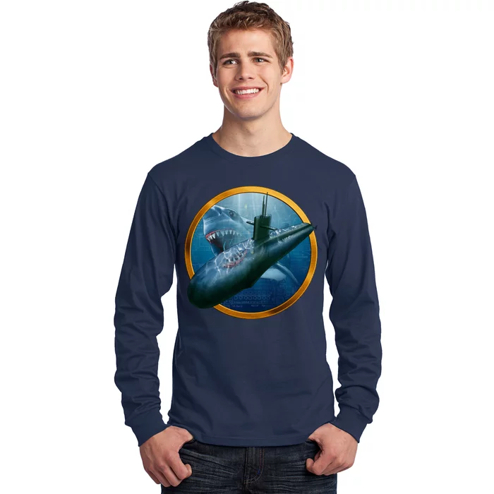 Shark Cotton Long Sleeve - 5 Colors Available, M / Navy