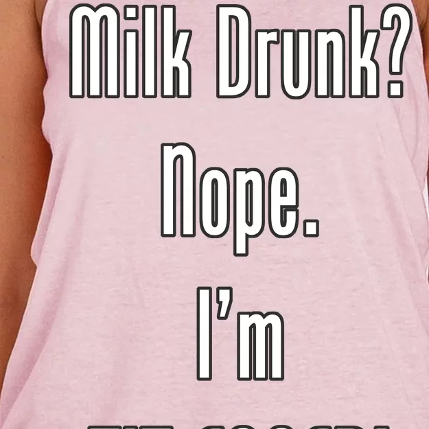 Milk Drunk Nope I'm Tit Faced Women's Knotted Racerback Tank