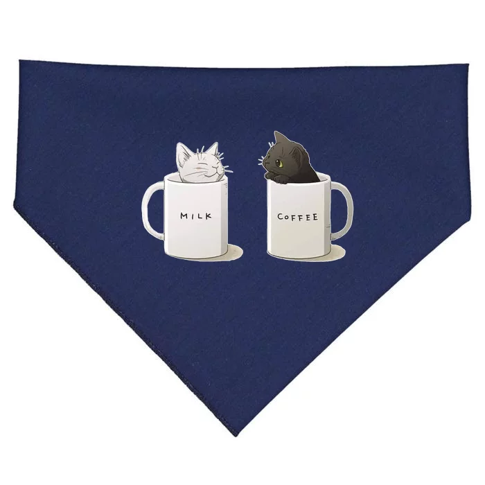 Milk N Coffee Kitties USA-Made Doggie Bandana