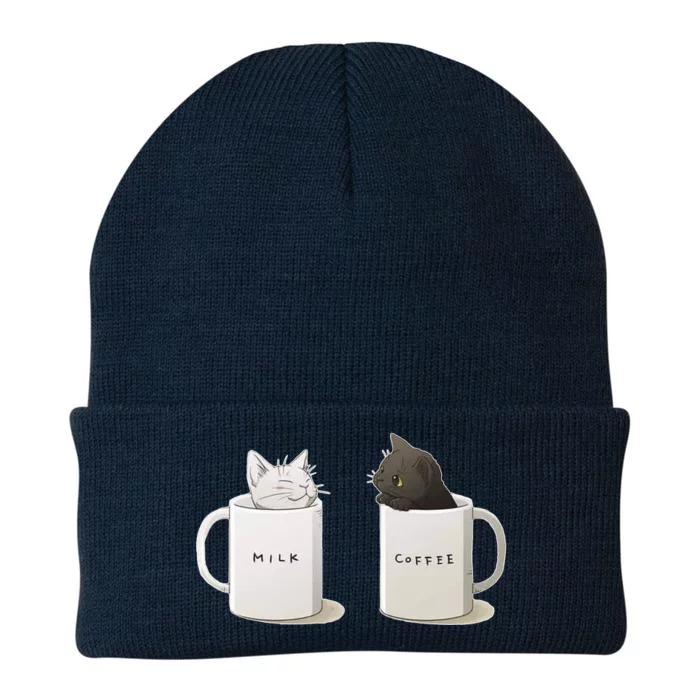 Milk N Coffee Kitties Knit Cap Winter Beanie