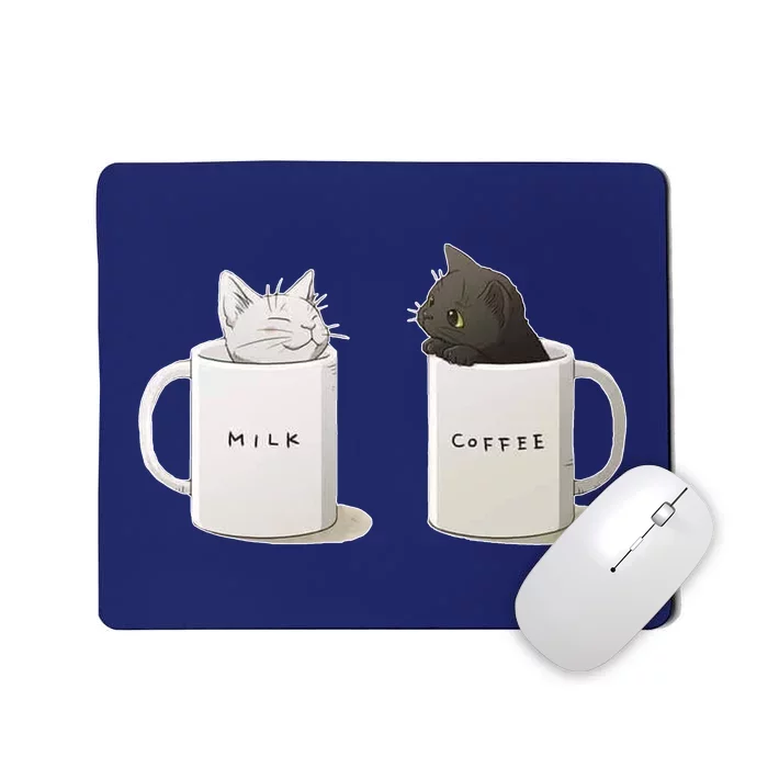 Milk N Coffee Kitties Mousepad