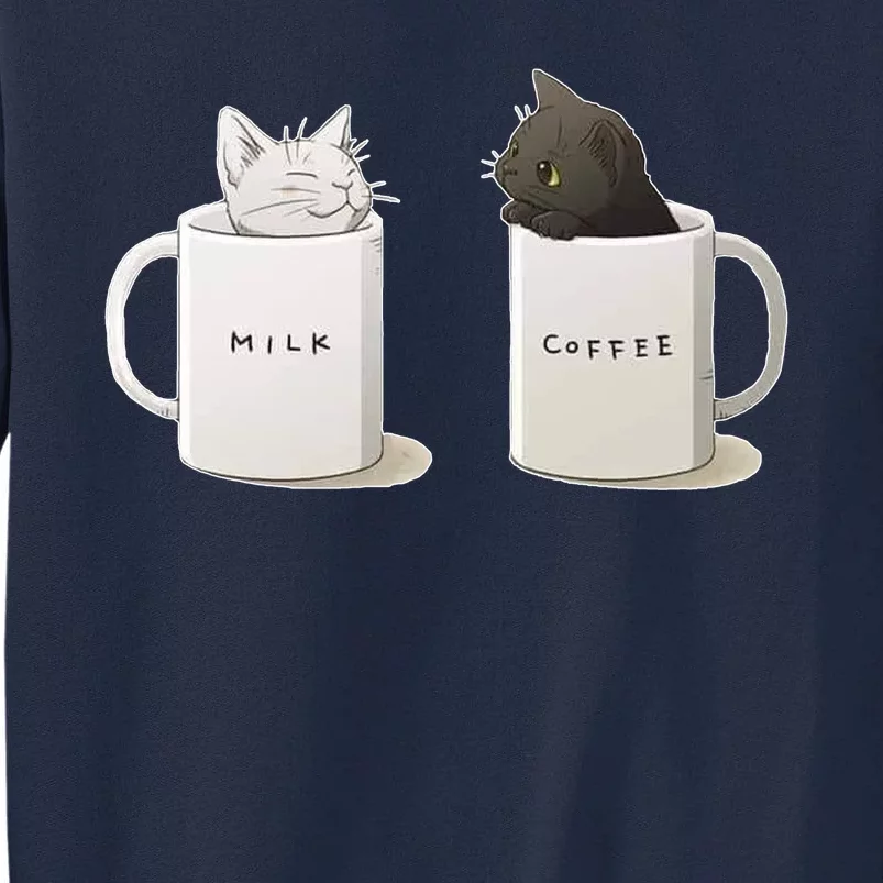 Milk N Coffee Kitties Tall Sweatshirt