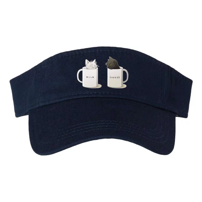 Milk N Coffee Kitties Valucap Bio-Washed Visor