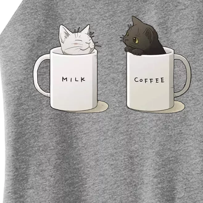 Milk N Coffee Kitties Women’s Perfect Tri Rocker Tank