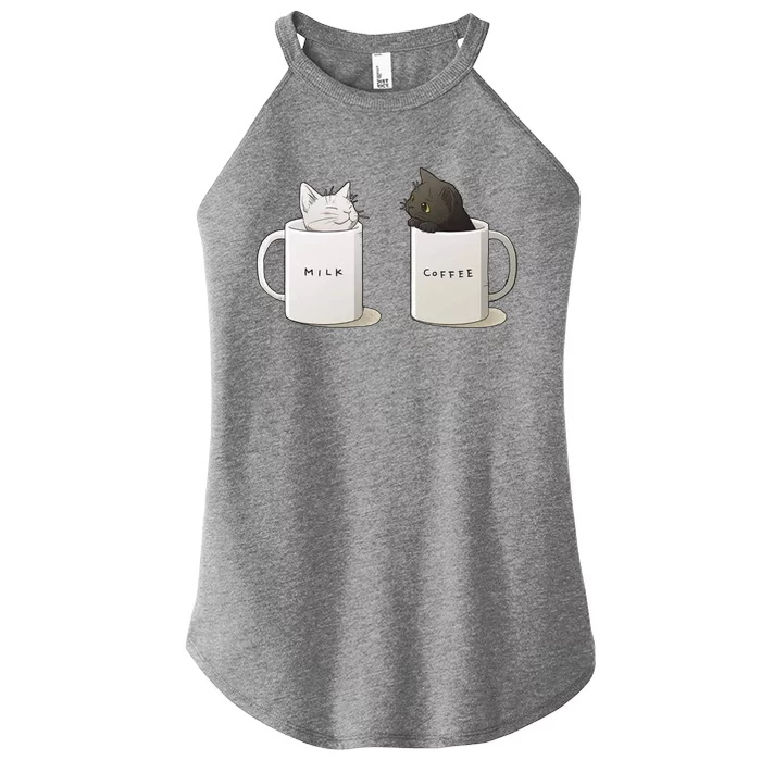 Milk N Coffee Kitties Women’s Perfect Tri Rocker Tank