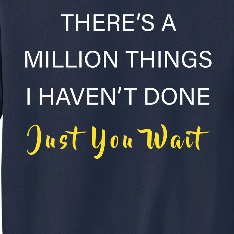 Million Things I Haven't Done You Just Wait Sweatshirt