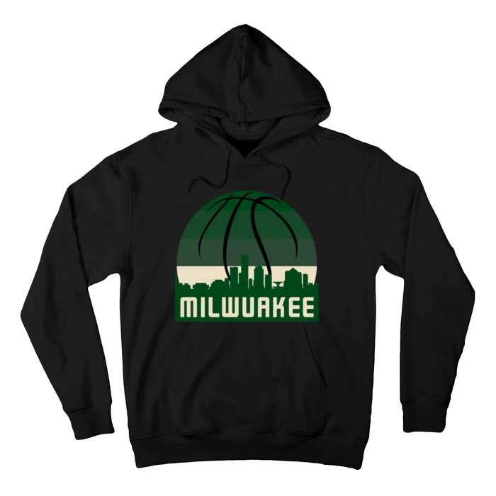 Milwaukee Basketball City Skyline Hoodie