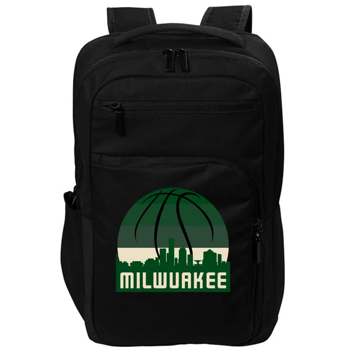 Milwaukee Basketball City Skyline Impact Tech Backpack