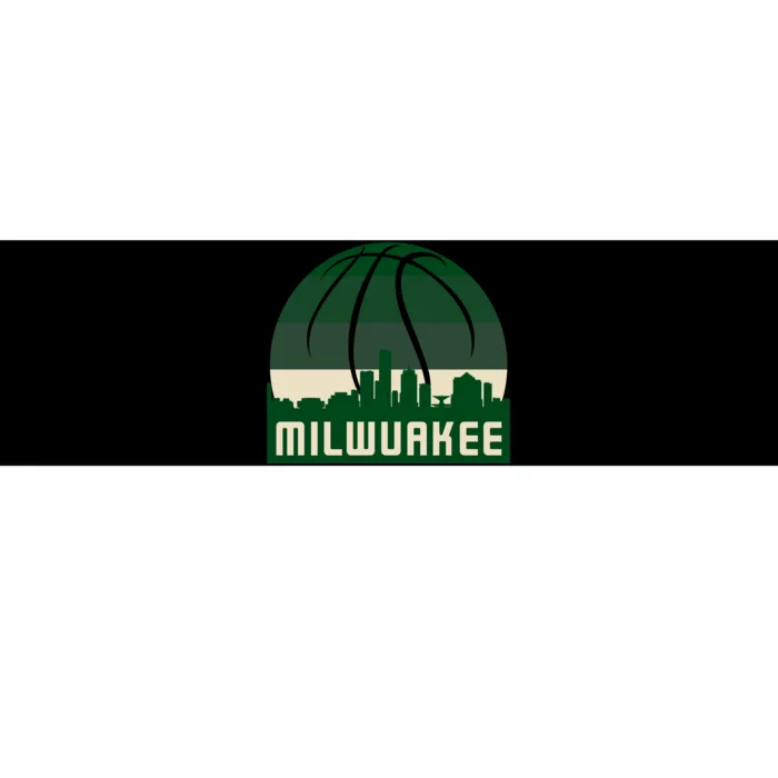 Milwaukee Basketball City Skyline Bumper Sticker