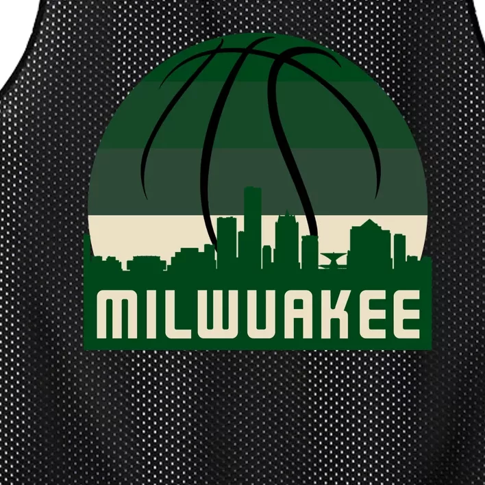 Milwaukee Basketball City Skyline Mesh Reversible Basketball Jersey Tank