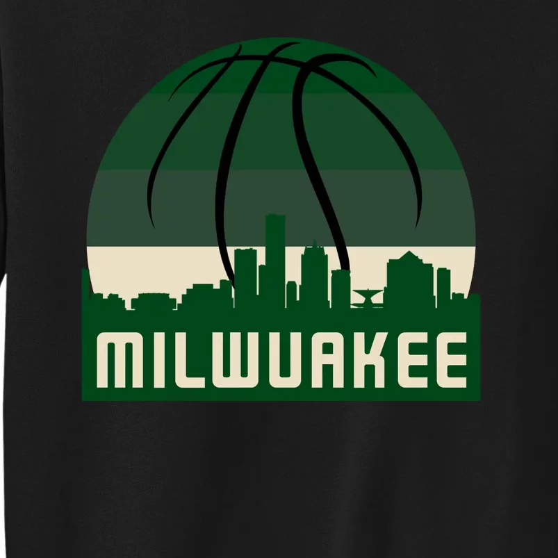 Milwaukee Basketball City Skyline Tall Sweatshirt