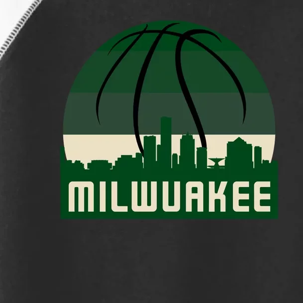 Milwaukee Basketball City Skyline Toddler Fine Jersey T-Shirt