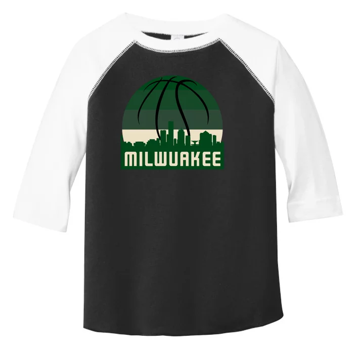 Milwaukee Basketball City Skyline Toddler Fine Jersey T-Shirt