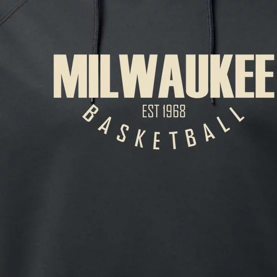 Milwaukee Basketball Classic EST 1968 Performance Fleece Hoodie