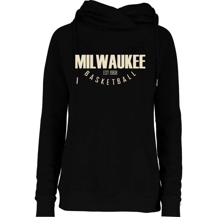 Milwaukee Basketball Classic EST 1968 Womens Funnel Neck Pullover Hood