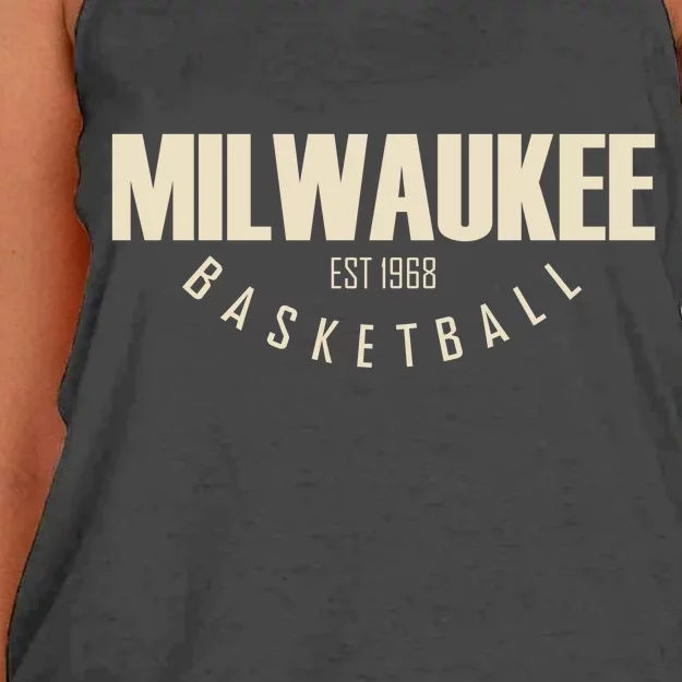 Milwaukee Basketball Classic EST 1968 Women's Knotted Racerback Tank