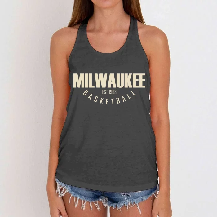 Milwaukee Basketball Classic EST 1968 Women's Knotted Racerback Tank