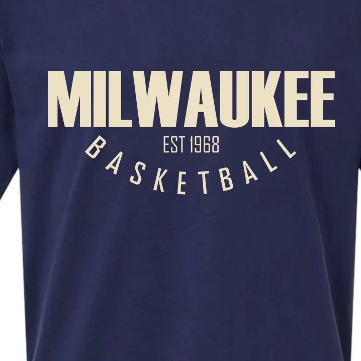 Milwaukee Basketball Classic EST 1968 Sueded Cloud Jersey T-Shirt