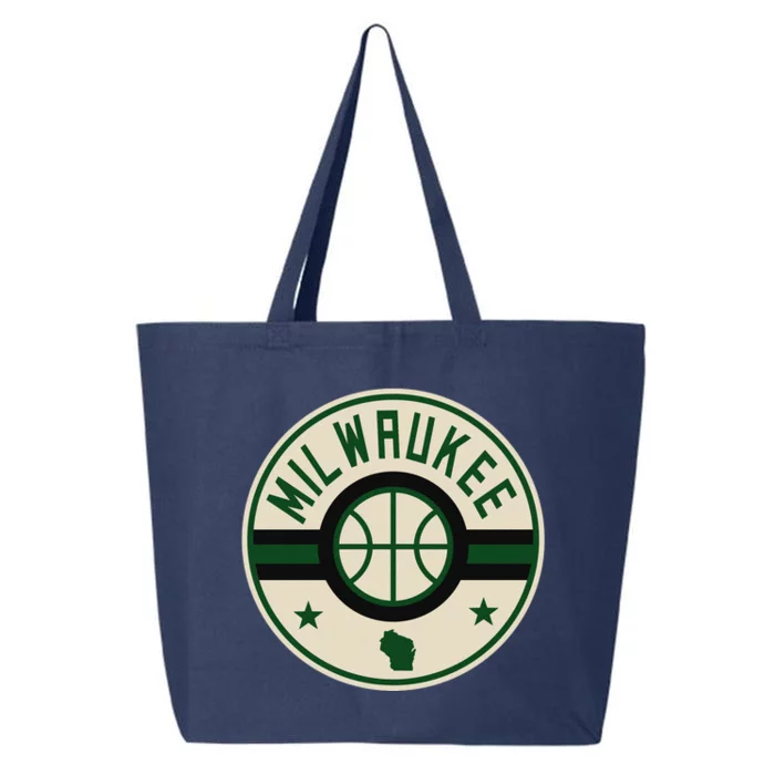 Milwaukee Basketball Stars And Stripes Wisconsin Map 25L Jumbo Tote