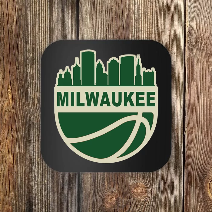 Milwaukee Basketball Wisconsin Cityscape Coaster