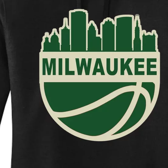 Milwaukee Basketball Wisconsin Cityscape Women's Pullover Hoodie