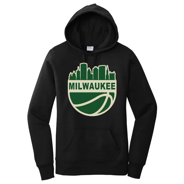 Milwaukee Basketball Wisconsin Cityscape Women's Pullover Hoodie